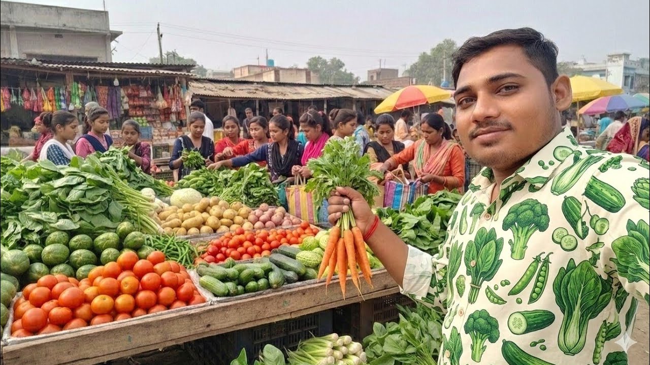 आज मैने खरीदे 10000रू की हरि सब्जी जिसे खरीदने के लिए ग्राहको की भीड लग गई || #lksahuvlogs 