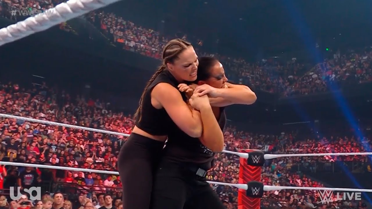Ronda Rousey attacks Shayna Baszler - WWE RAW 7/3/2023