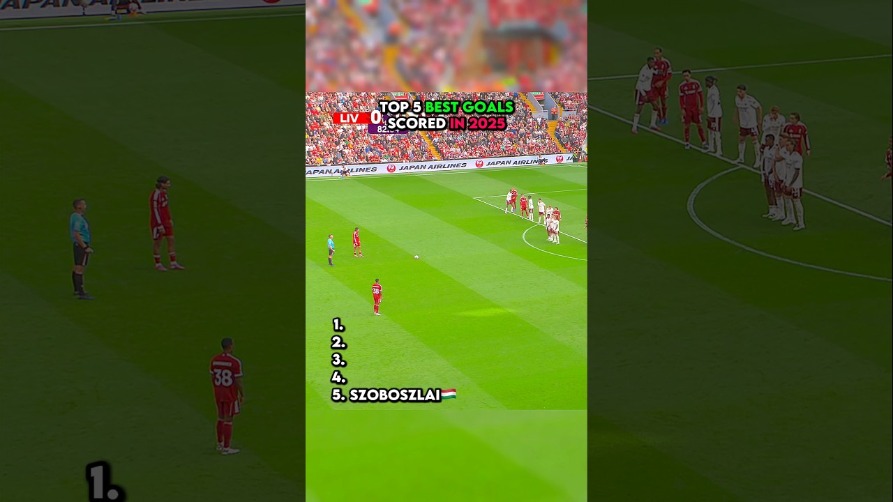 Top 5 best goals scored in 2025