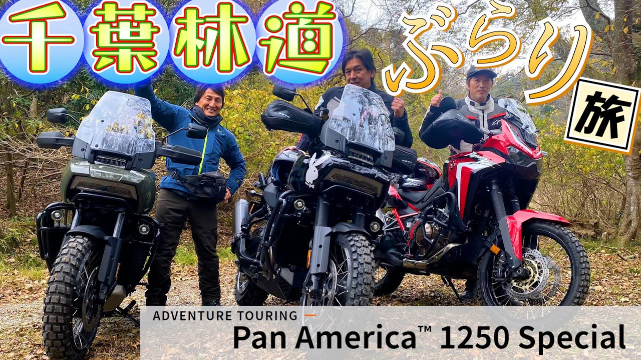 ハーレーダビッドソンで林道へ！大鶴義丹さんと千葉林道ぶらり旅～パンアメリカの実力は？？～