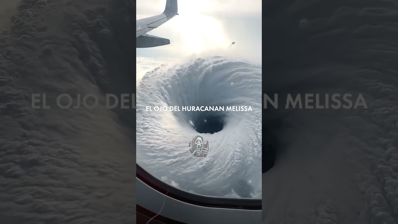 &iexcl;Mira el ojo del hurac&aacute;n Melissa desde un avi&oacute;n!