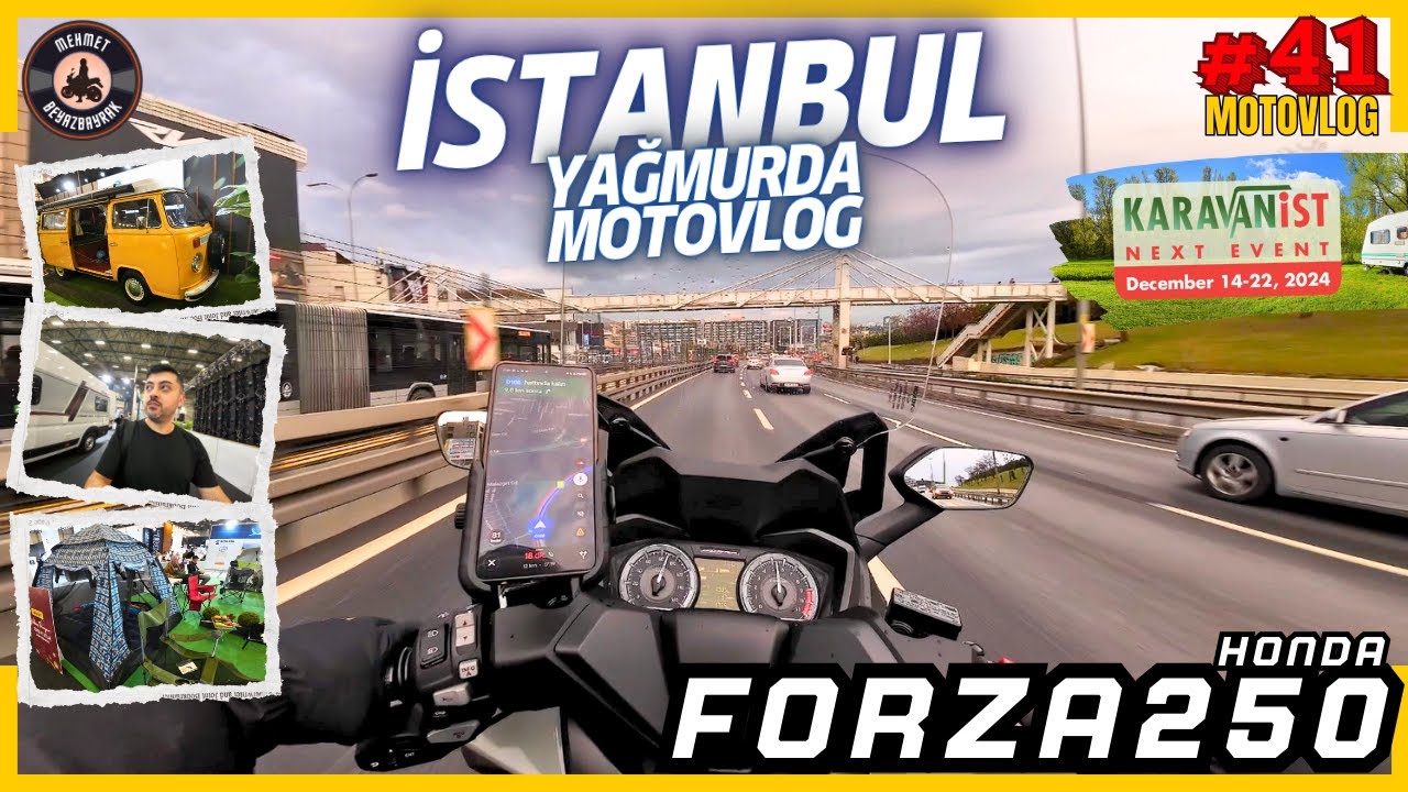 Honda Forza 250 ile 1 Günde 3 Durak: Yağmurda Motovlog! | Karavan Tutkusu! #motovlog #forza250