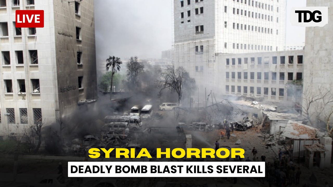 WATCH LIVE : Syria Explosion Horror: Deadly Blast Rips Through Central Damascus Cafe