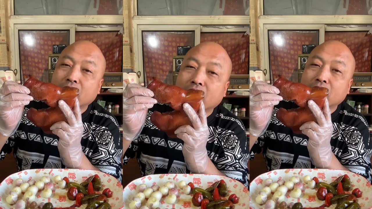 Yummy #99 : Eat roll belly braised pork belly 😋😋 #mukbang #eatingshow #porkbelly #delicious