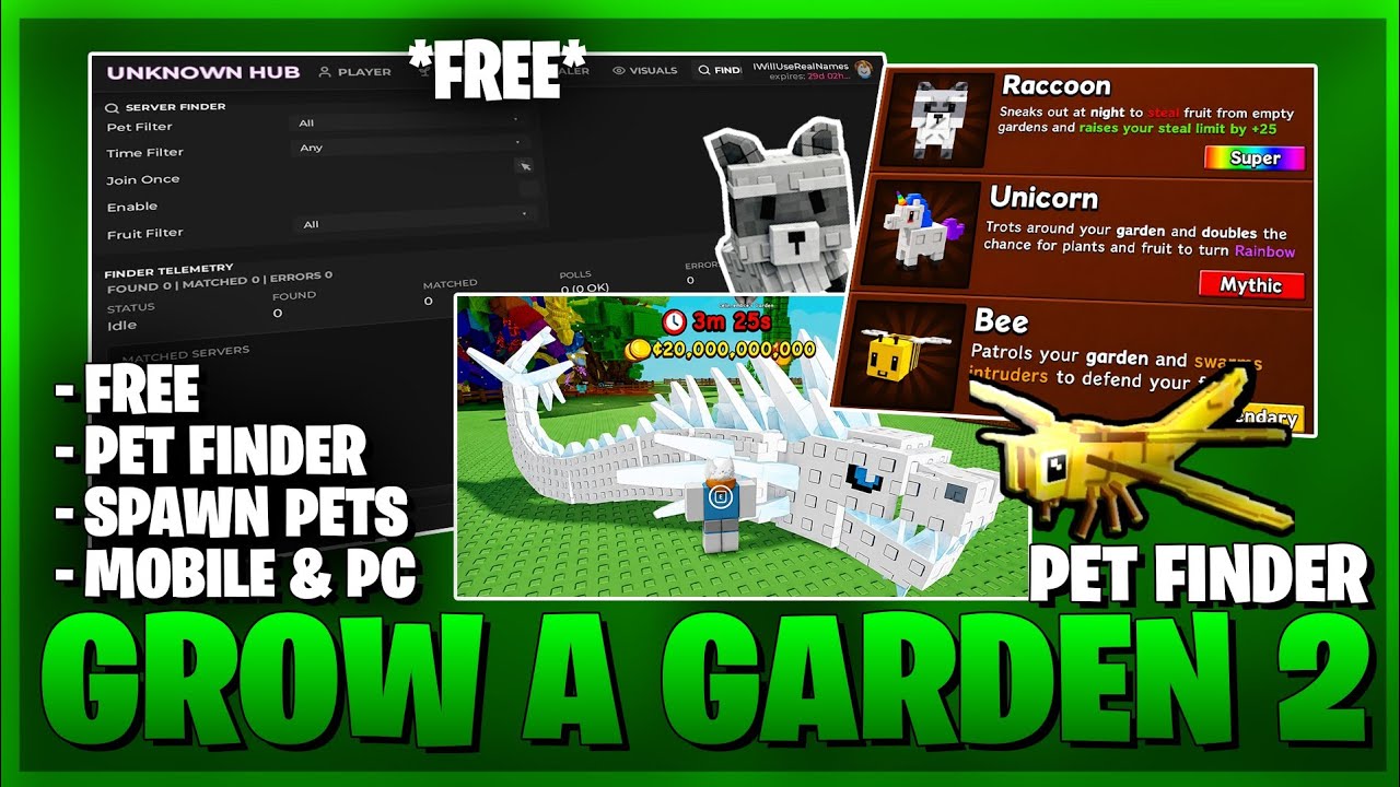 Скрипт для Grow A Garden 2 &mdash; поиск питомцев, появление питомцев, бесплатно, автоматическая покупк...
