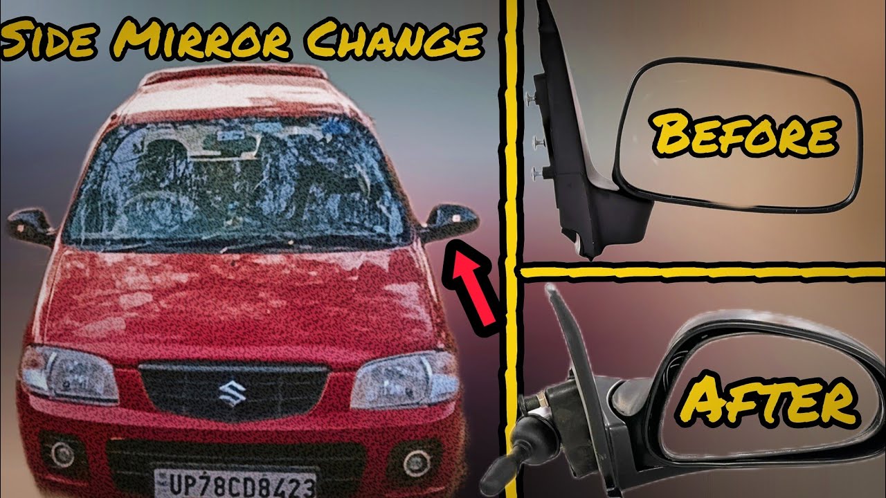 Finally New ORVM (Side Mirrors) Installed in Our Alto | DIY INSTALLATION |Alto Lx To Alto Vx Convert