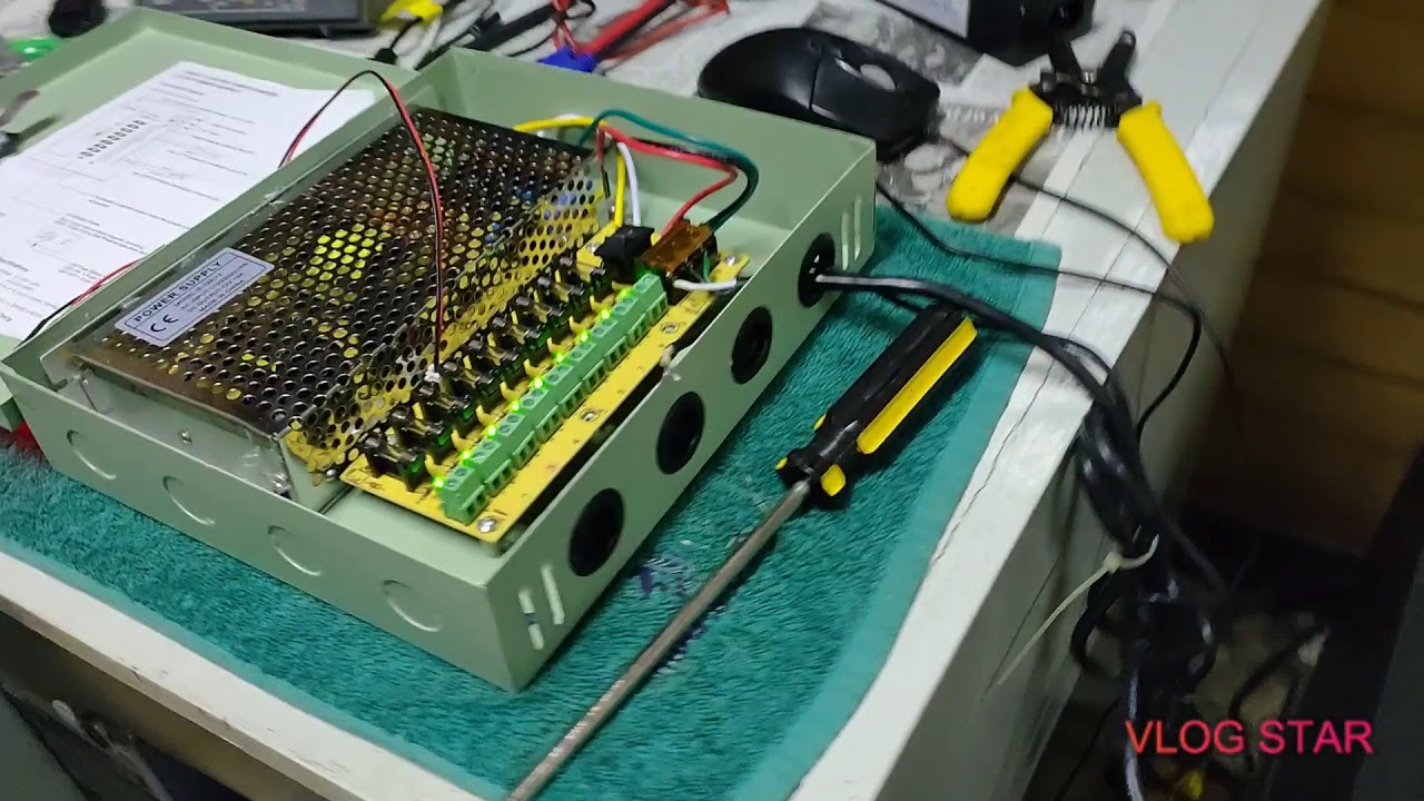 How to Install Centralized power supply for CCTV 8 channel (Tagalog)