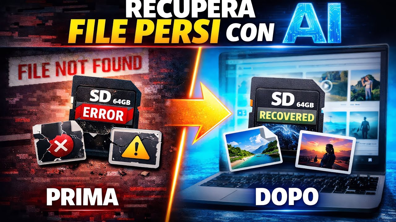 Recuperare foto e video cancellati con l’AI | Recoverit 14 – test reale