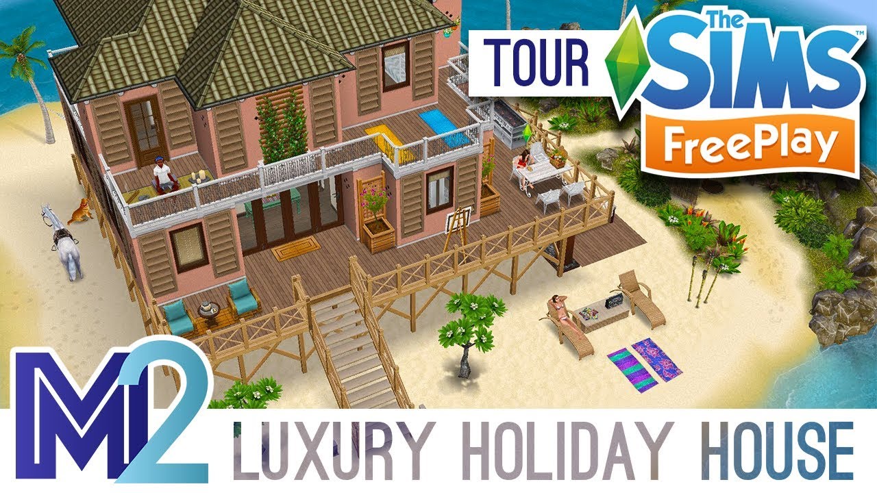 Sims FreePlay - Island Luxury Holiday House (Original Design)