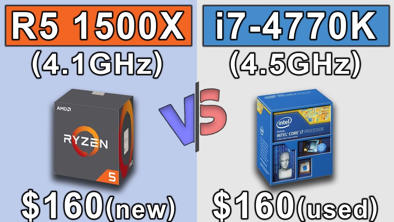 Ryzen 5 1500X (4.1GHz) OC vs i7-4770K (4.5GHz) OC | GTX 980 Ti OC | New Games Benchmarks