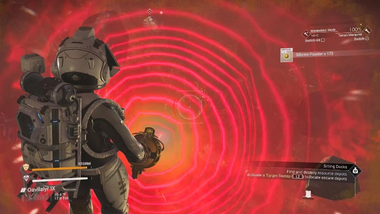 No man sky quick silver mission [Find and destroy resource depots ×5]