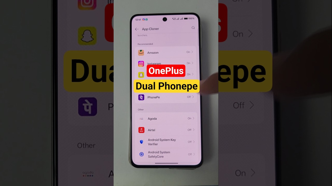 dual phonepe app oneplus #android #oneplus #dualapps