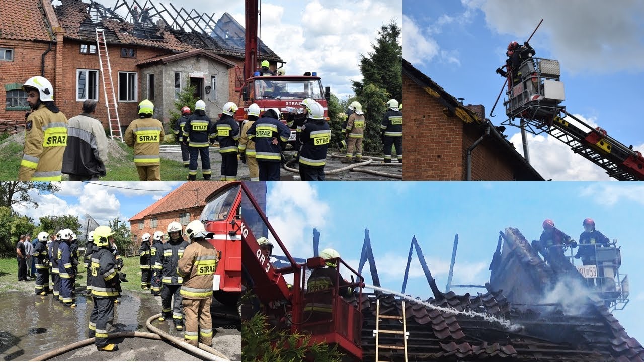 Pożar domu w Myszewku gm. Nowy Dwór Gd – 01.07.2019