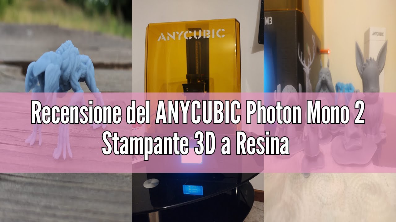 Recensione del ANYCUBIC Photon Mono 2 Stampante 3D a Resina con LCD Monocromatico 4K+ da 6,6