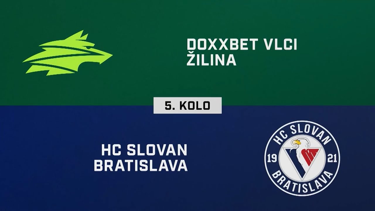 5. kolo: DOXXbet Vlci Žilina – HC Slovan Bratislava 6:1 (HIGHLIGHTY)