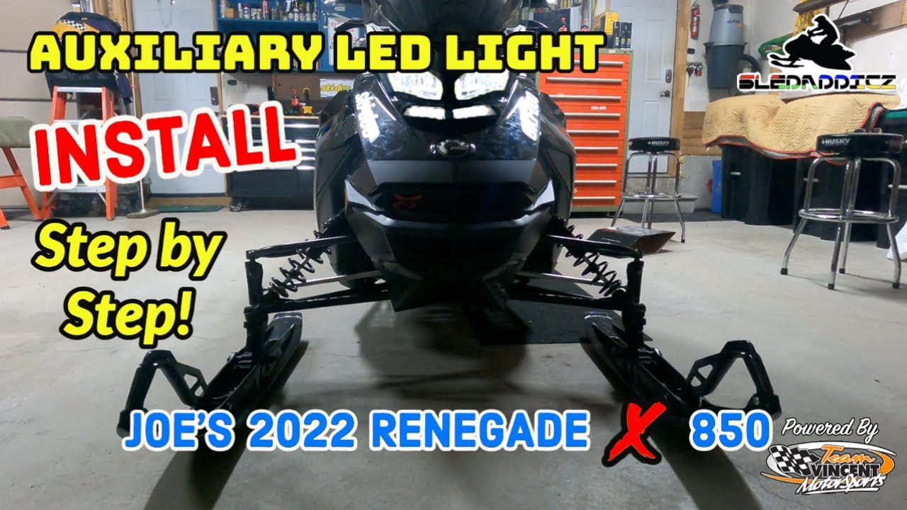 Auxiliary LED Light for a Ski-Doo Gen4 | Step by Step Install! | We met up with a subscriber!