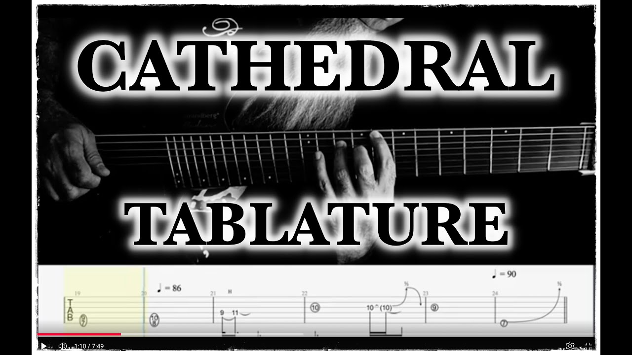 Cathedral - Serpent Eve  - Guitar Playthrough & Tablature - Classic Doom Metal Hymn!