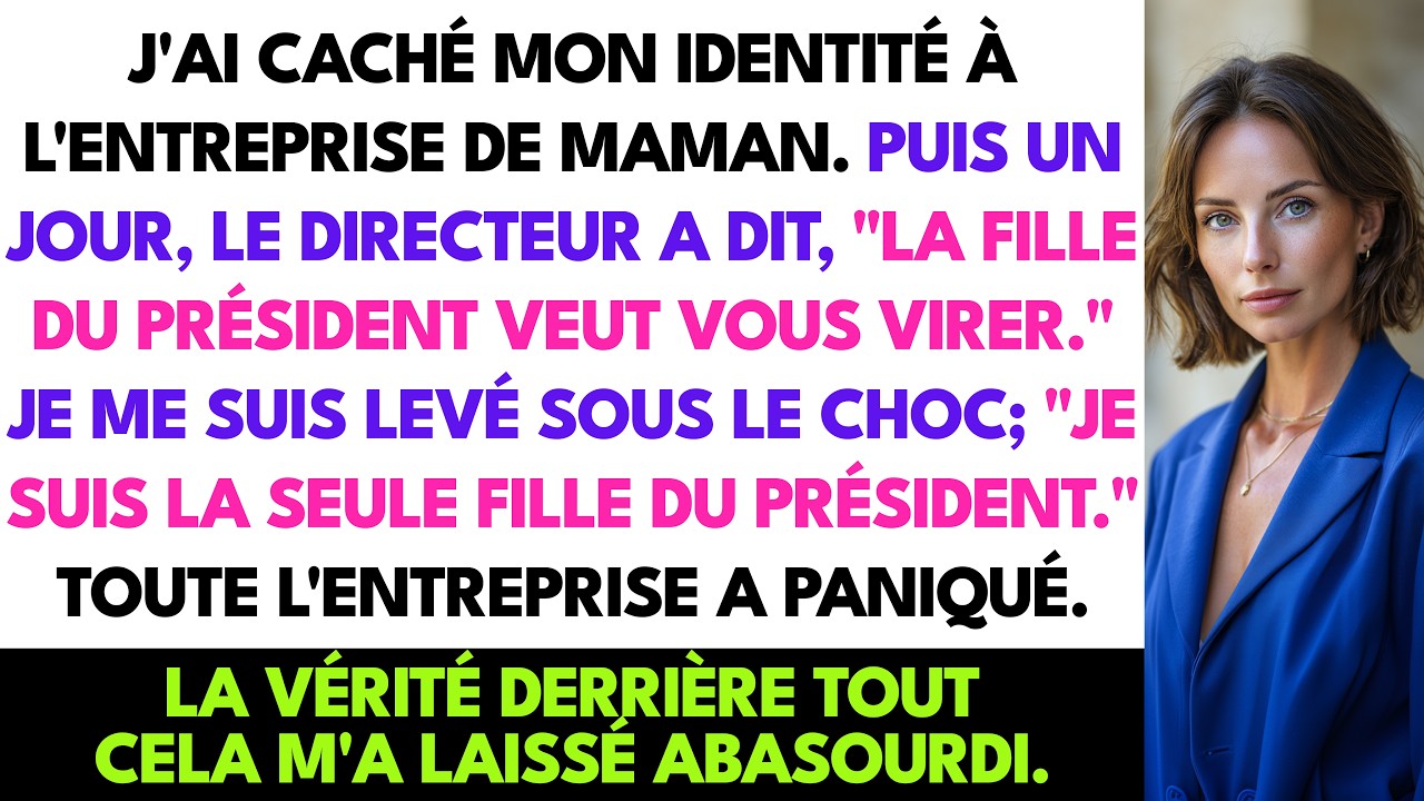 J'ai Cach&eacute; Mon Identit&eacute; Dans L'Entreprise De Maman. Le Directeur A Dit: 