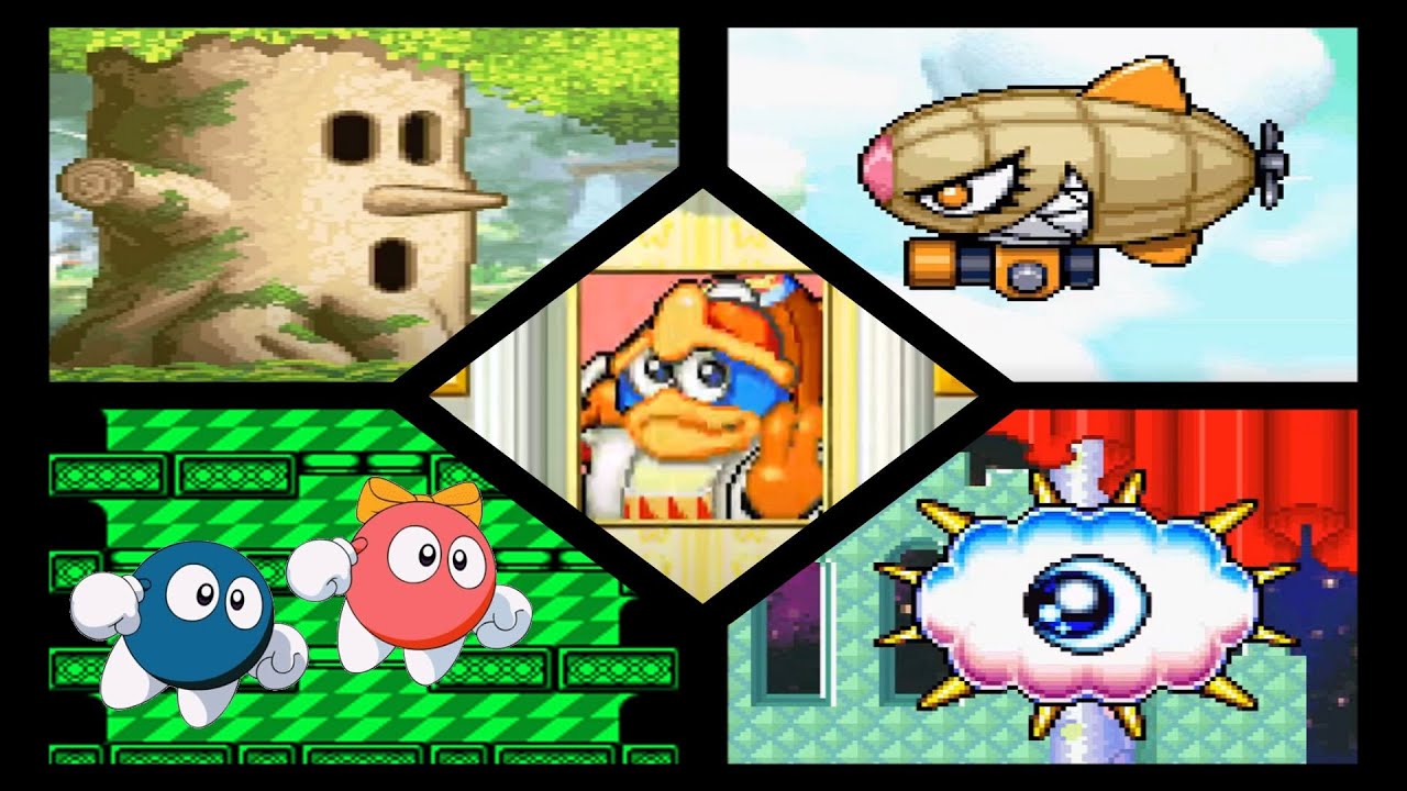 Kirby's Dream Land Advance - All Bosses (No Damage)