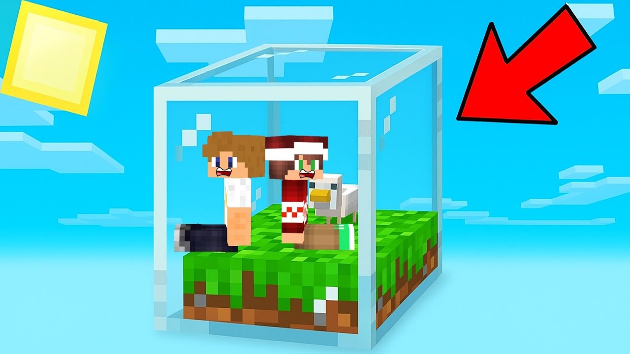 فلم ماين كرافت : إنحبسنا داخل بلوكة الزجاج العملاقة !!؟ 🔥😱