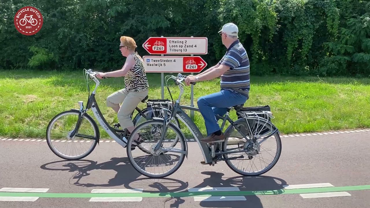 The finished F261 Fast Cycle Route Tilburg-Waalwijk