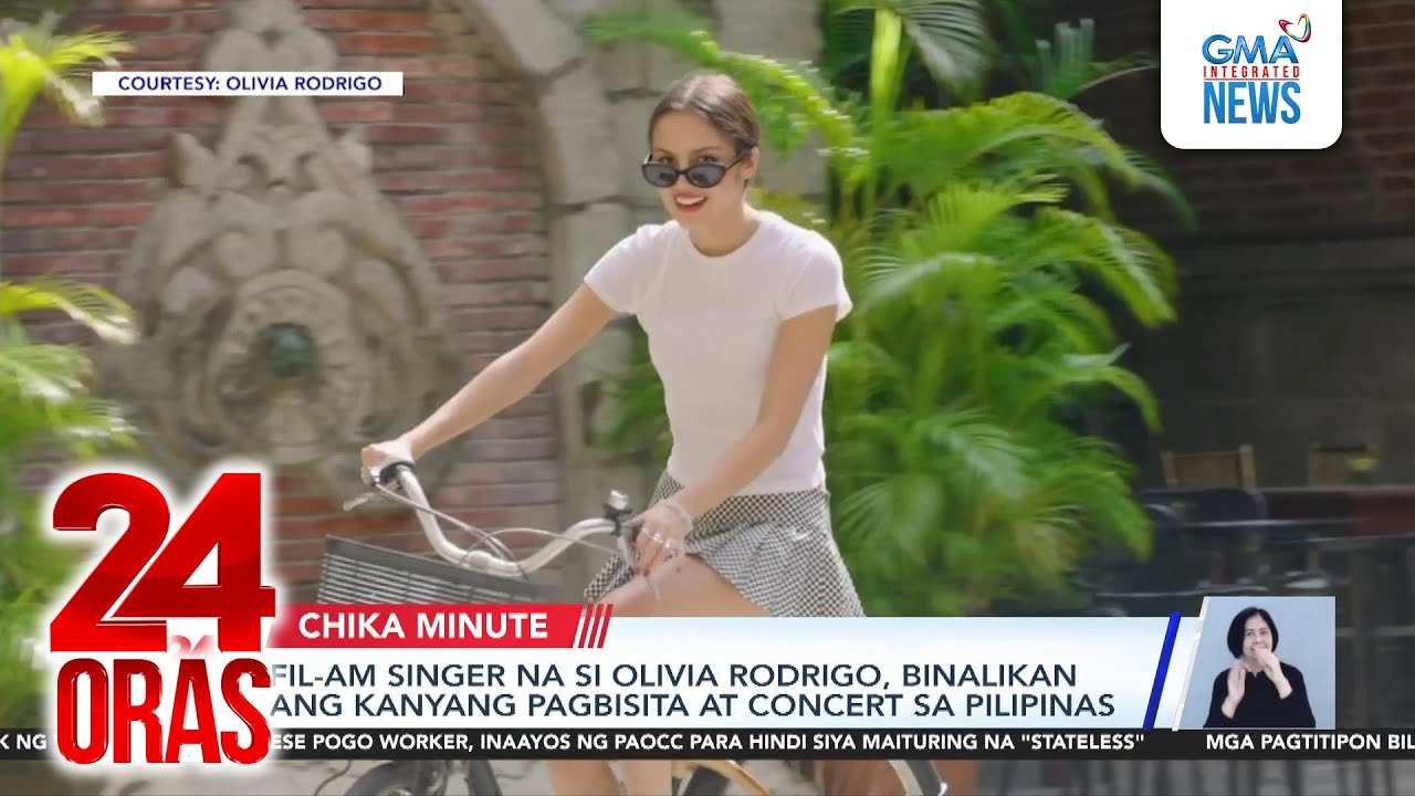 Fil-Am singer na si Olivia Rodrigo, binalikan ang kanyang pagbisita at concert sa... | 24 Oras