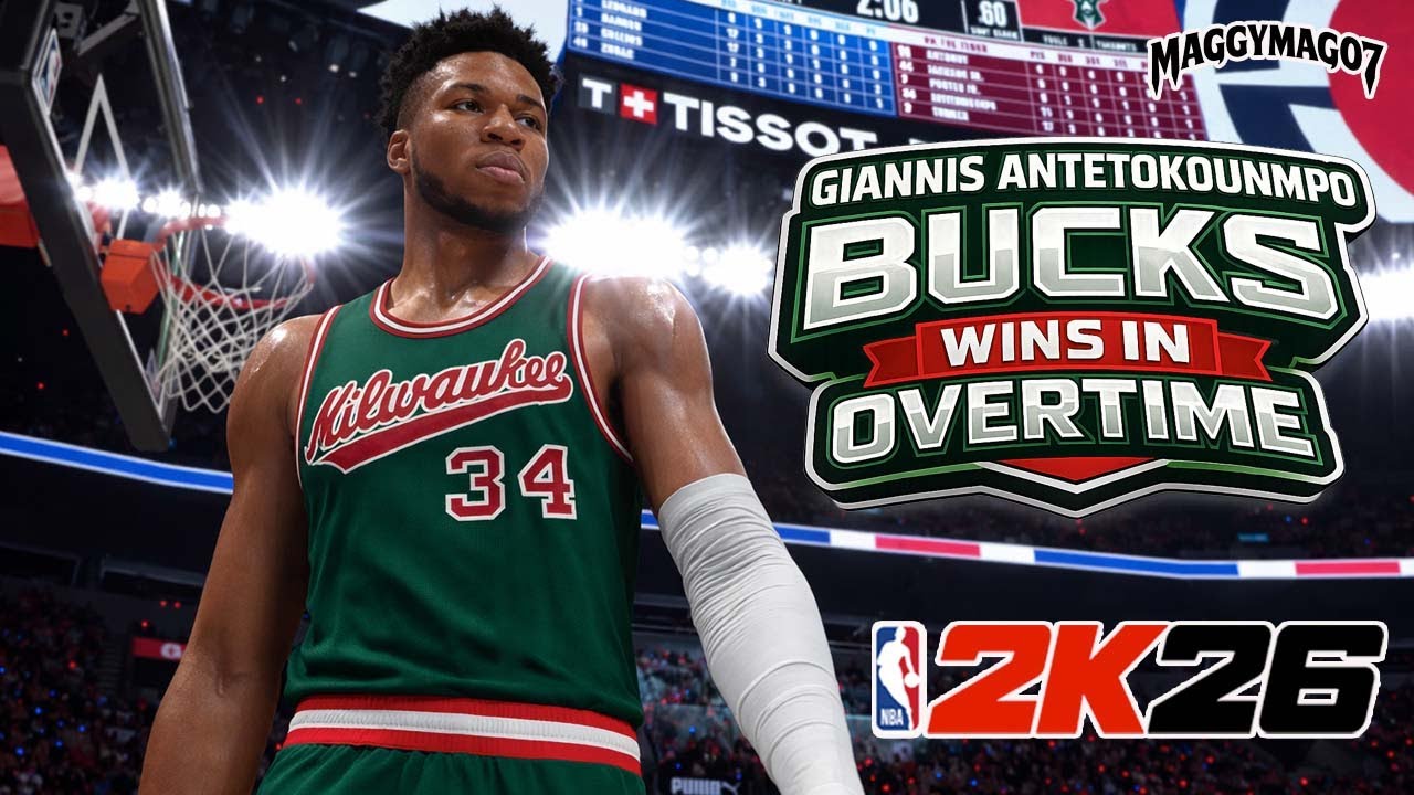 GIANNIS ANTETOKOUNMPO BUCKS WIN IN OVERTIME | PLAYNOW ONLINE | NBA2K26