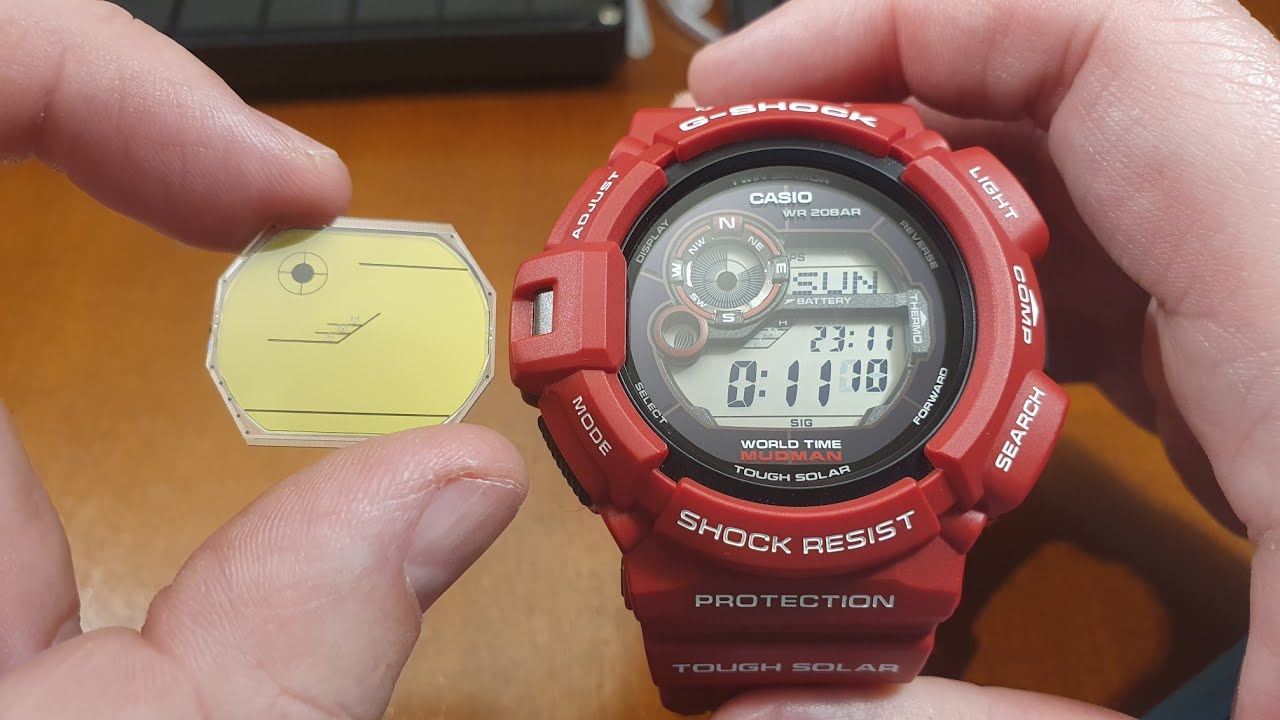 Casio G-Shock G-9300-1 MUDMAN - wymiana wyświetlacza [PL]