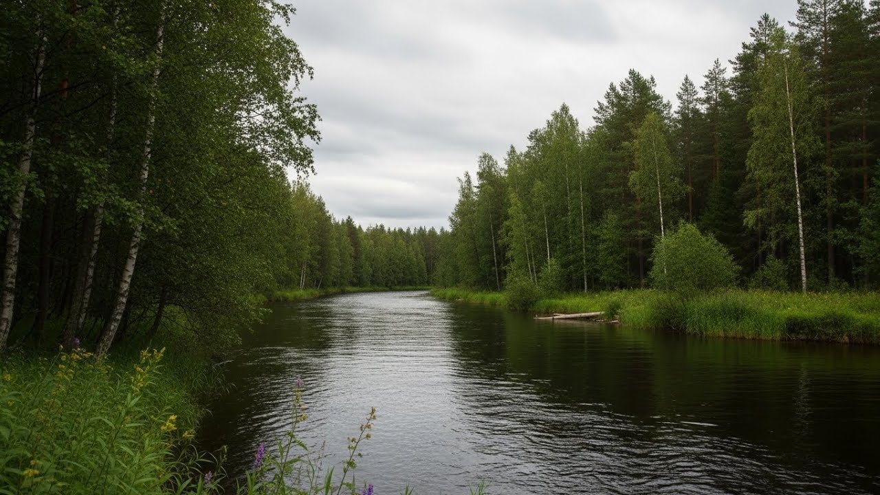 Flowing Stream River 🌊 Gentle Nature Sounds for Sleep, Focus, and Serenity #1548