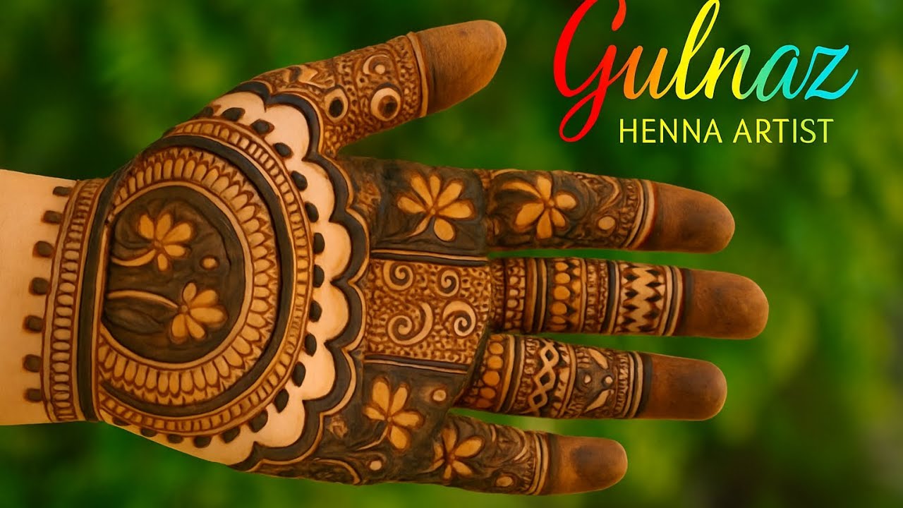 New Arabic Mehndi Design 2025 | Easy Mehndi Design for Front Hand | Gulnaz Henna Artist