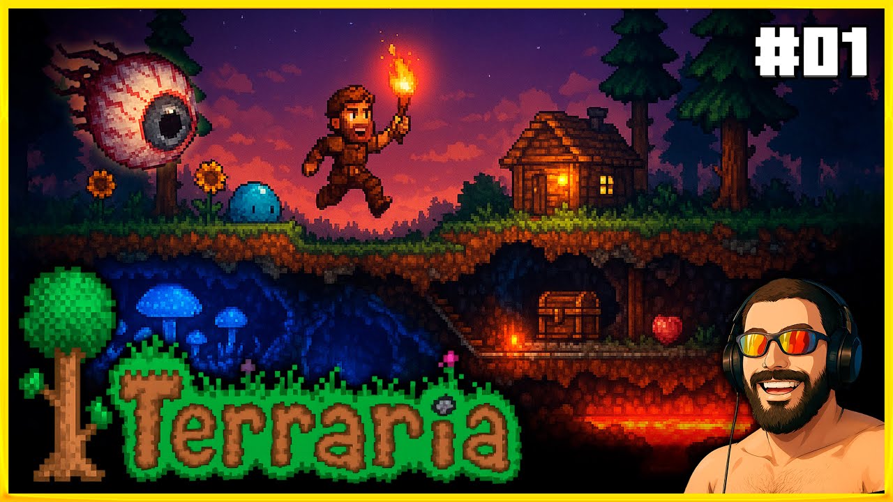 Terraria AO VIVO – PERITO #1 🌌 Primeira Aventura no Mundo Novo!
