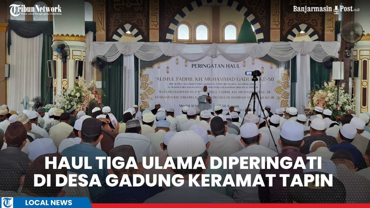 Haul Tiga Ulama Diperingati di Masjid Al Istiqomah di Desa Gadung Keramat Bakarangan Tapin