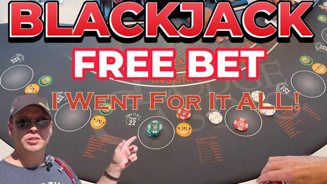 Blackjack Free Bet: I Went BIG and Lost It ALL! #casino #blackjack #gambling #money
