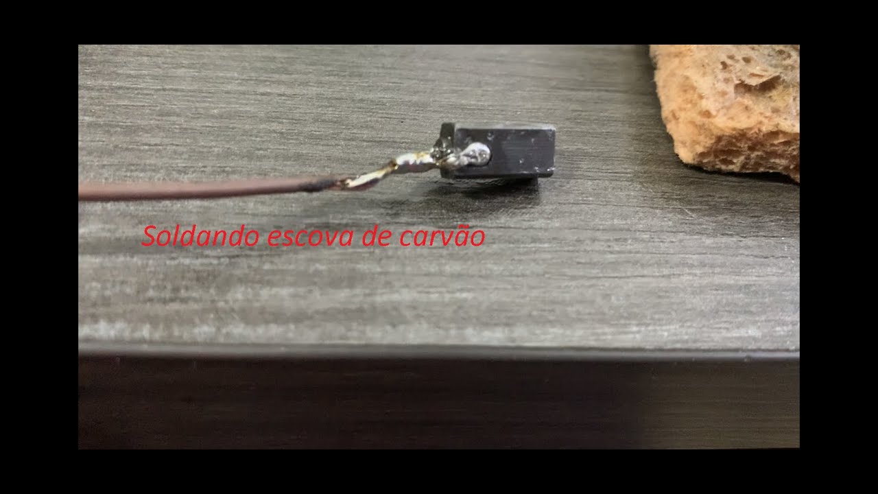 Solda em escova de carvão