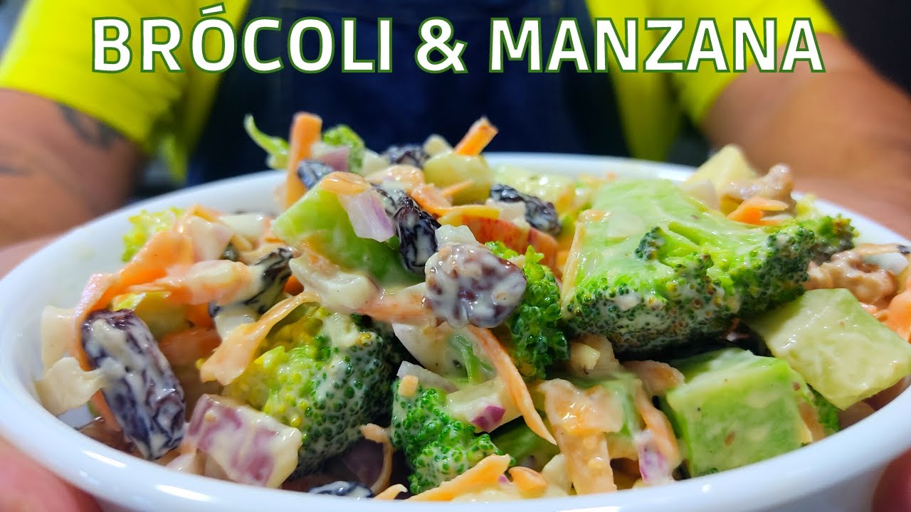 La mejor ensalada de brócoli con manzana II Juanpas Kitchen