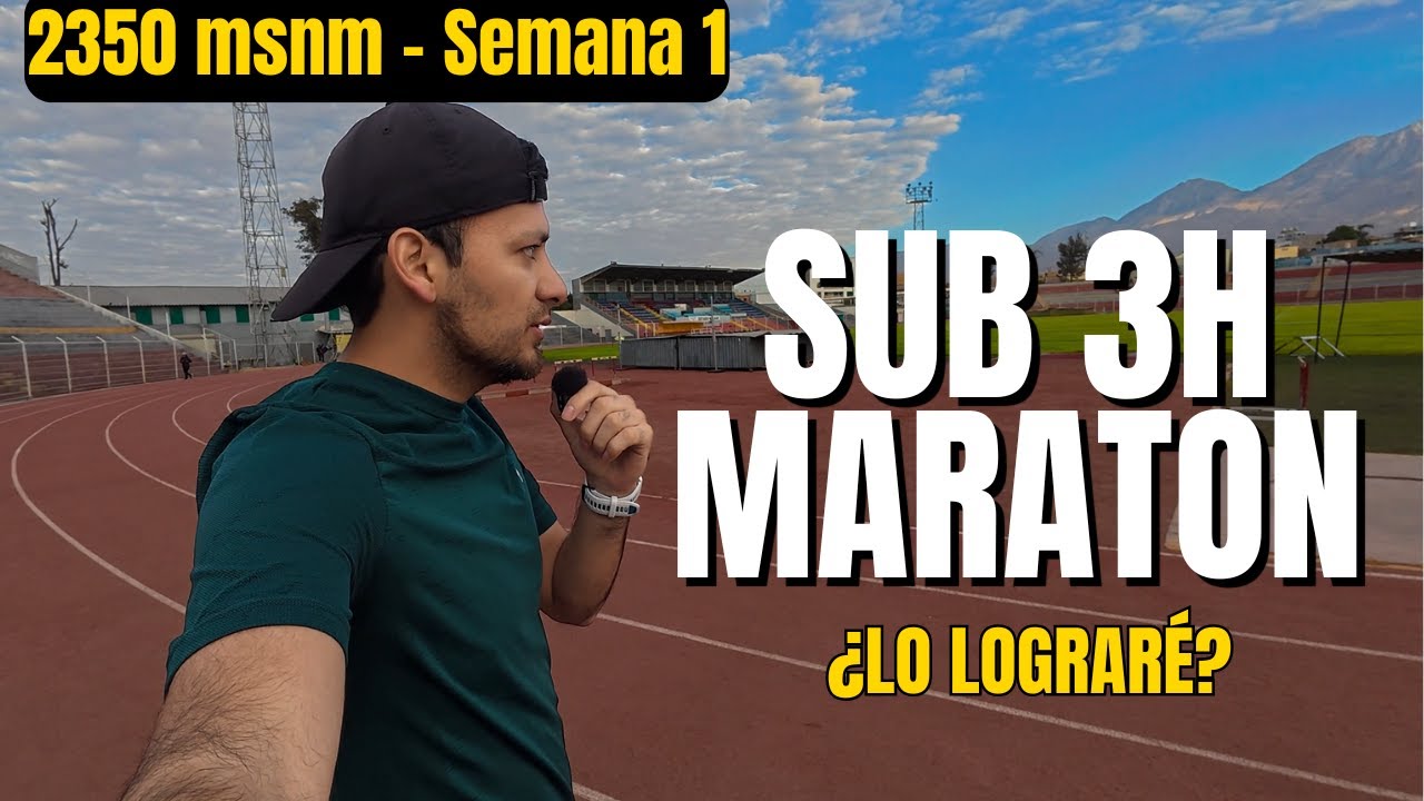 30 días en ALTURA para romper las 3 horas en MARATON | Semana 1