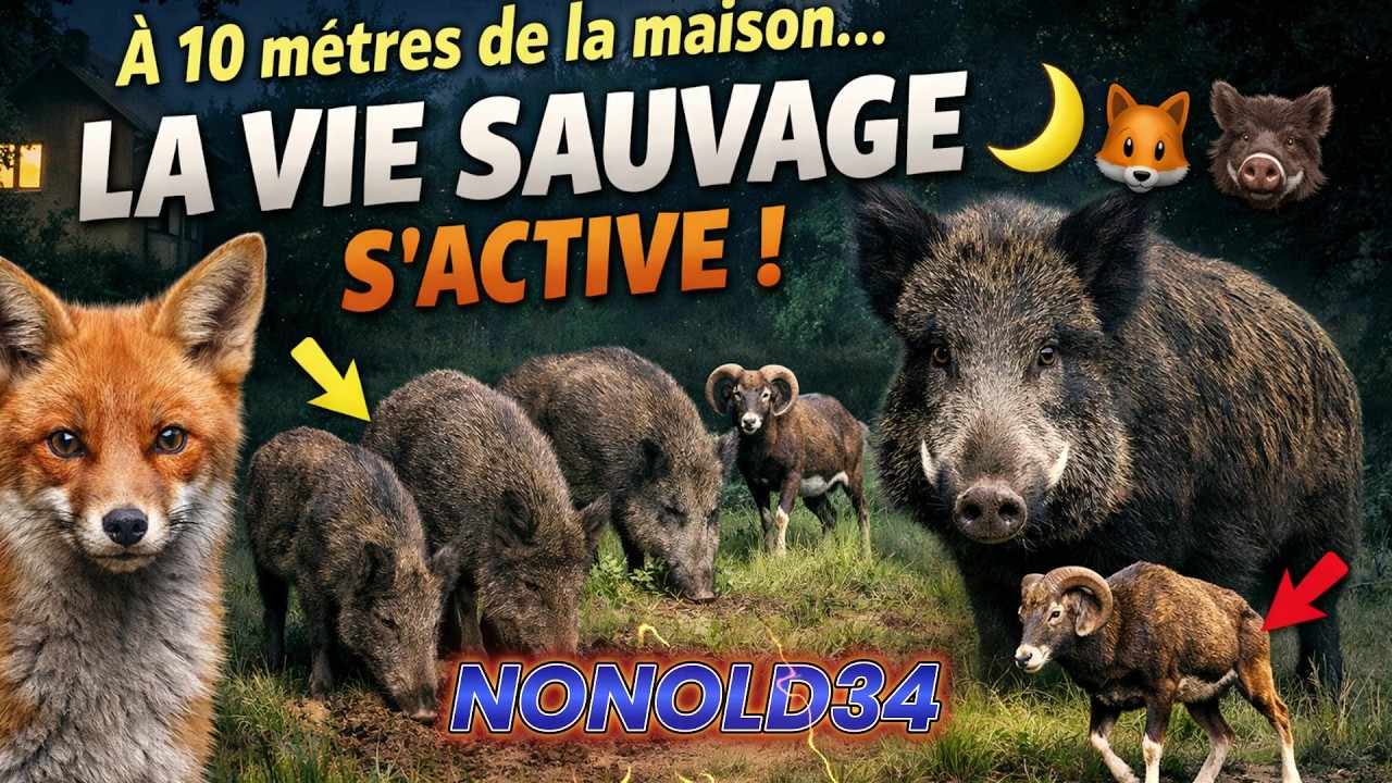 La nuit mon jardin devient sauvage #animaux #wildlife #animals
