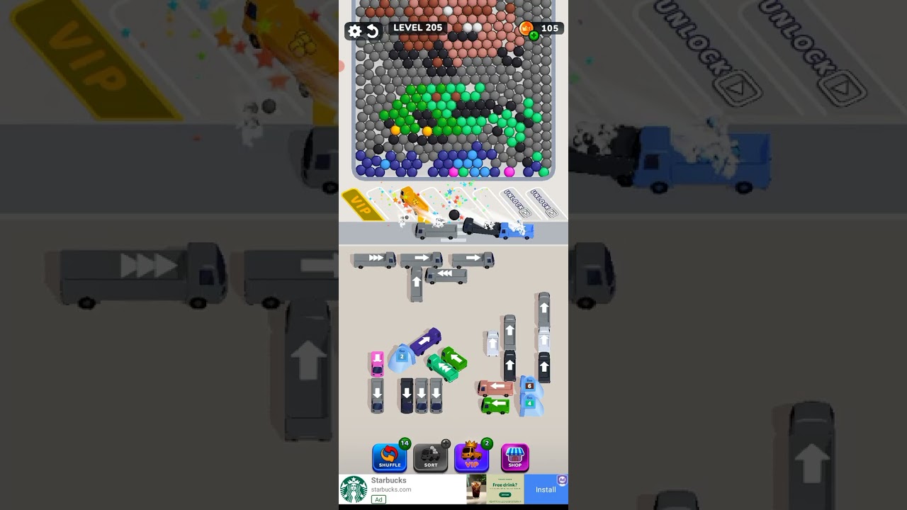 Bubble Bus 🚌: Parking Jam Puzzle Game level 205 gameplay walk-through 2026#Game#gaming