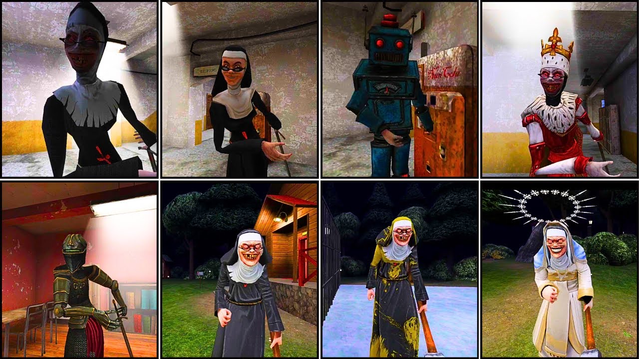 Sister Madeline But In Different Skins In Evil Nun & Ice Scream 8