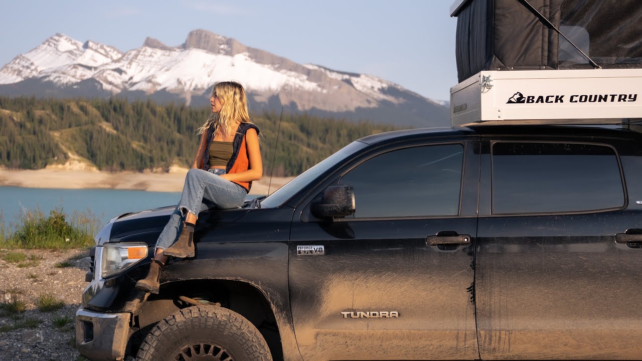 cowboy camping, crossing the border & my new truck camper | solo female travel |
