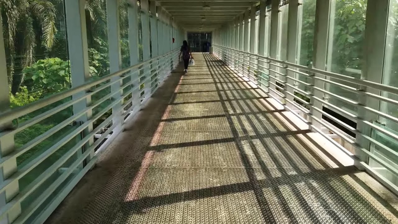 [4K] Walking from Plaza Pantai to Bangsar South Via Kerinchi LRT Bridge
