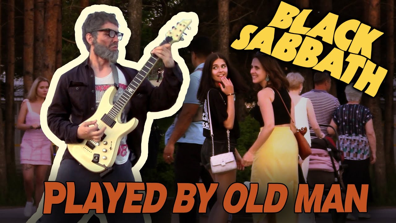 Old Man Plays Metal In Public: Black Sabbath  | Old Man Prank
