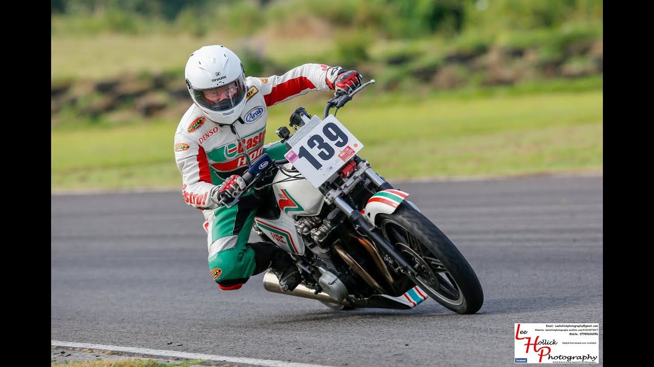 Honda racing at Pembrey - CB900F in the BHR Over 50s category