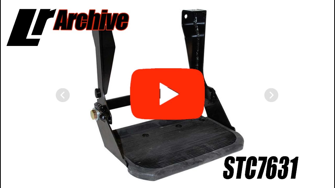 STC7631 - FOLDING SIDE STEP FOR DEFENDER - GENUINE STYLE FOLD-DOWN SIDE STEPS