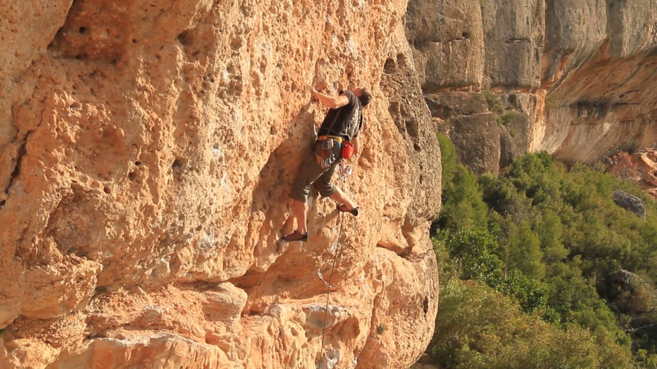 Margalef, listopad 2010, droga Franja de ponent 7a, rejon Espadelles
