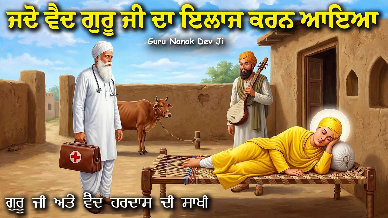 ਜਦੋ ਵੈਦ ਗੁਰੂ ਜੀ ਦਾ ਇਲਾਜ ਕਰਨ ਆਇਆ | Guru Nanak Dev Ji | United Khalsa | Remix Katha