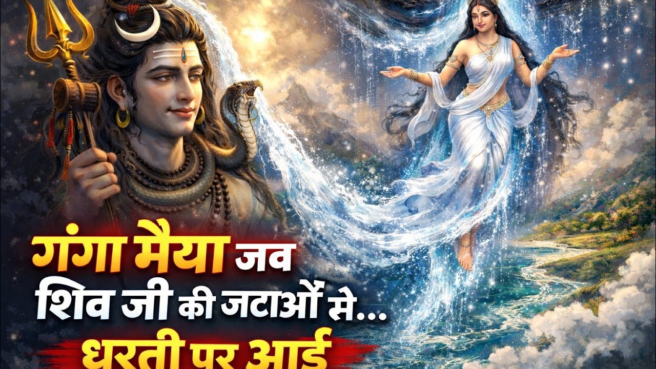 गंगा मैया जब शिवजी की जटाओं से धरती पर आई | Ganga Maiya jab Shiv ji ke jata se Dharti per aayi 