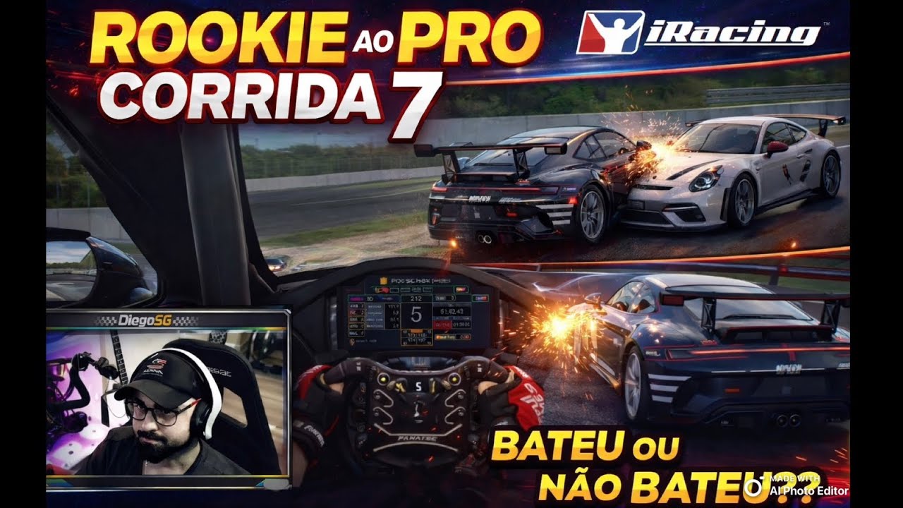 ROOKIE ao PRO Corrida 7 | PRIMEIRA Porsche CUP… SUBI PRA B! 😱 Bateu ou NÃO Bateu?!