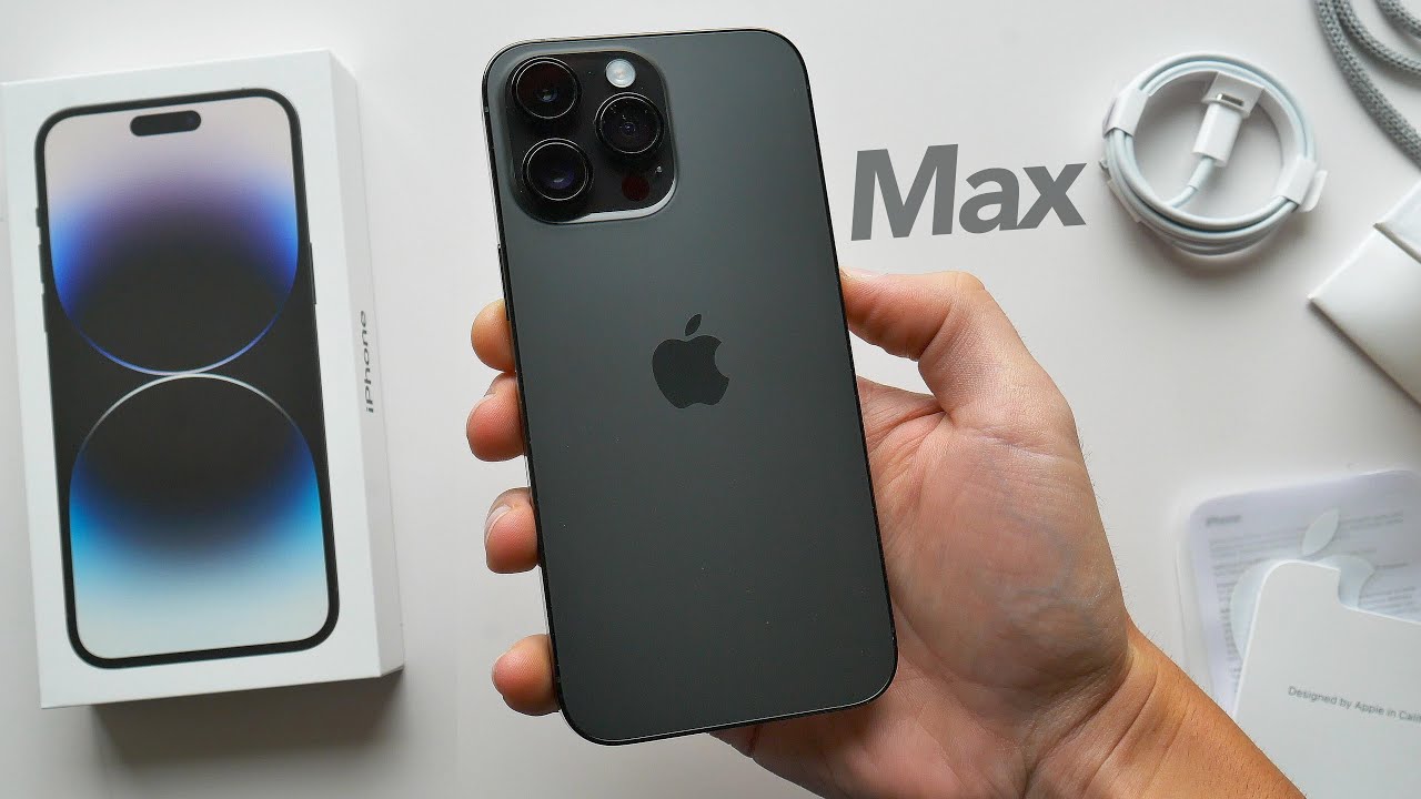 Распаковка iPhone 14 Pro Max, обзор и первые впечатления! (Космический чёрный)