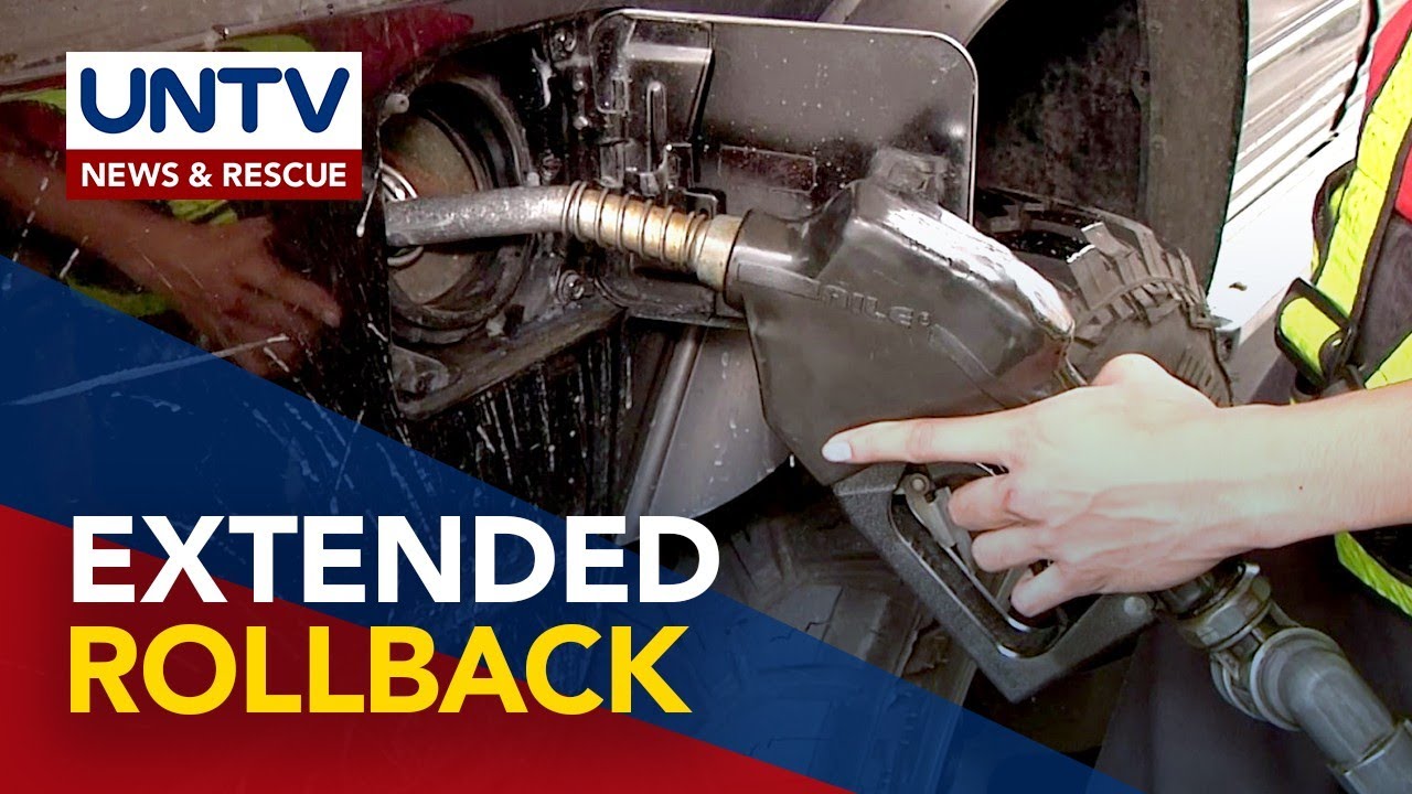 DOE anticipates extended rollback in fuel prices in the coming weeks